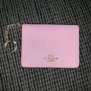 Mini Coach fold over card holder keychain